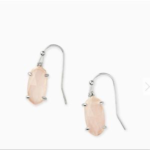 Kendra Scott Lemmi silver Earrings in rose quartz